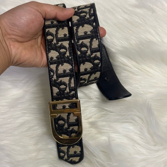 CHRISTIAN DIOR vintage oblique belt in black - Picture 13 of 16